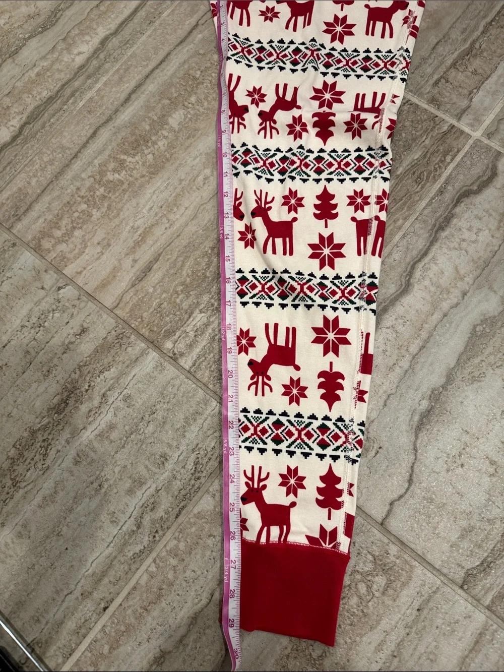 Hanna Andersson Women’s Adult Holiday Pajama Set Top & Pants Deer Dear Medium